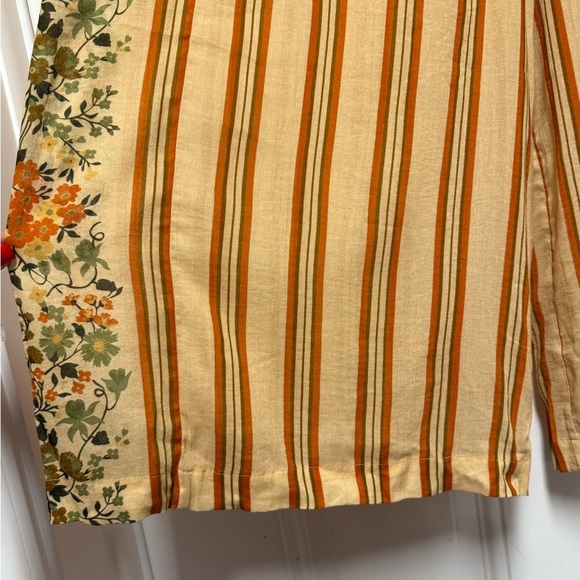 Spell Impala Lily Pants in Gold floral stripes Comfortable Comfy Vacation XL - Picture 12 of 15